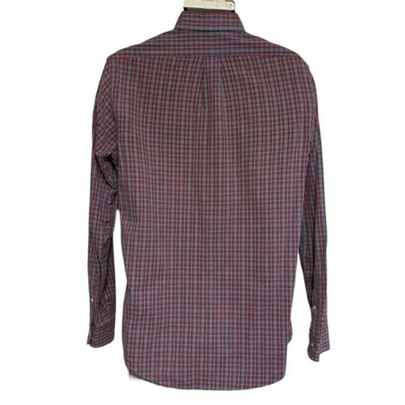 Ralph Lauren Classic Fit Plaid Button‎ Down Long Sleeve Shirt Men's Medium - Picture 4 of 10